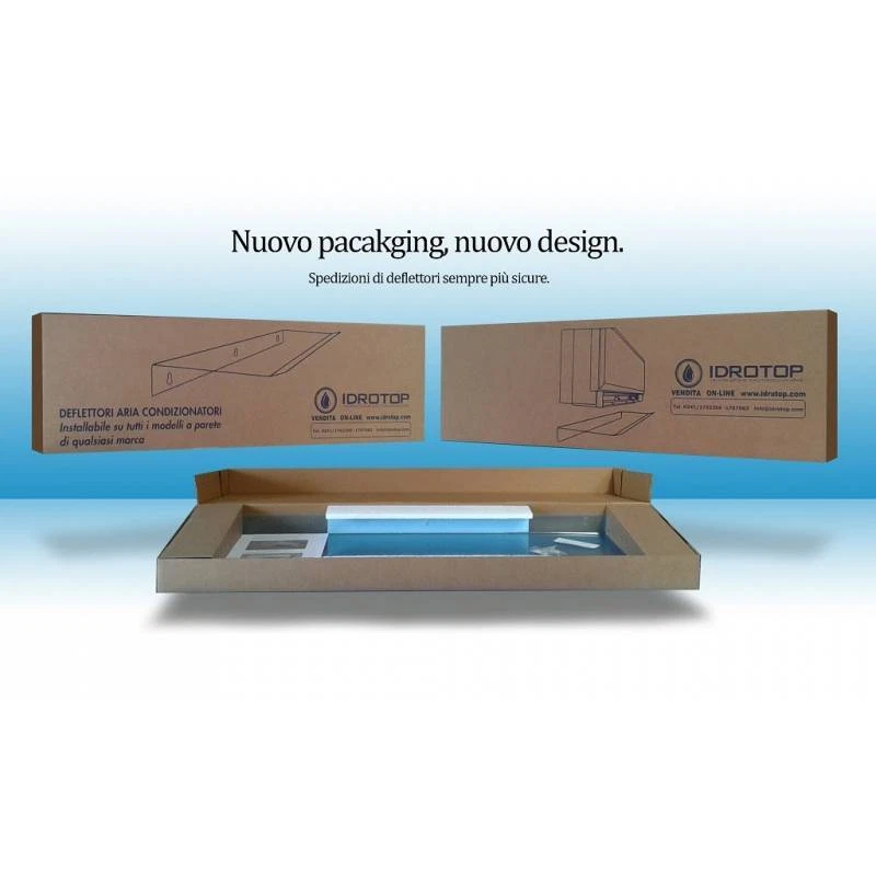 OFFERTA di N.3 DEFLETTORI aria condizionatori IDR 900 cm 90 in plexiglass per - Immagine 4 di 4