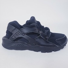 Nike Huarache Run GS 654275-016 Youth Size 5Y Triple Black Running Shoes