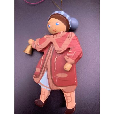 Woman Ringing Little Bell (Bell Ring Outline Icon quality Linear)