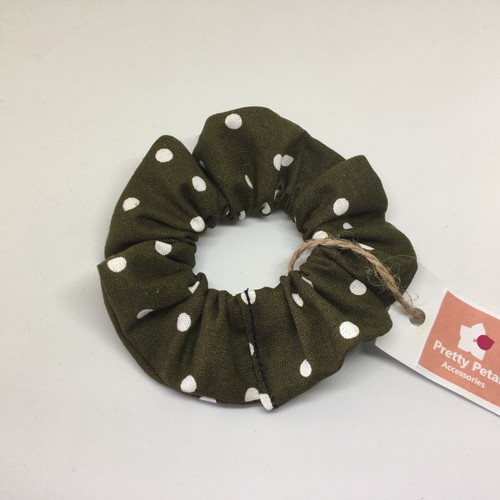 Leopard Orange Brown Blue Green Polkadot Floral Hair Tie Elastic Band Scrunchies - Picture 28 of 55