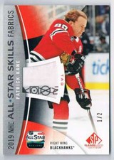 2019-20 SP GAME USED ALL STAR SKILLS FABRICS PATRICK KANE TAG 1/2 CHICAGO