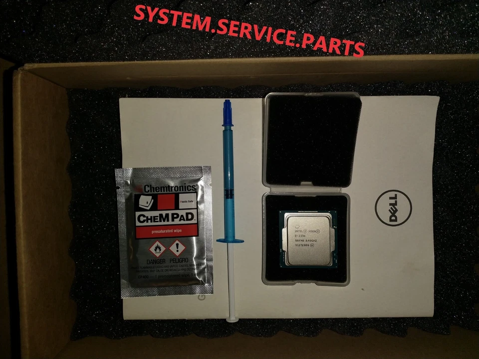 GENUINE DELL Intel Xeon CPU PROCESSOR E-2334 8M Cache 3.40 GHz RPK90 ( NEW ) - Image 2 of 2