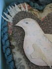 One of Kind Shadow Box Art from Stacey Bear - Paper Bird Silver Glitter Heart — photo 9