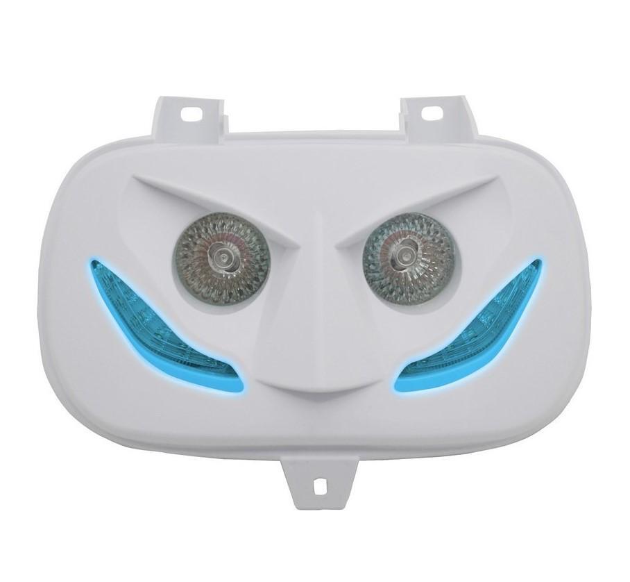 Double optique de rechange blanc et bleu pour réparer le phare de Booster 1999-2003