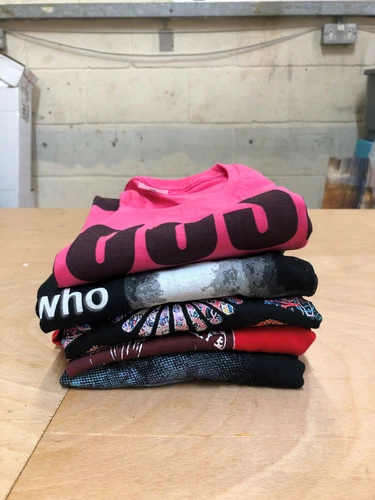 5 x Mens T-Shirts - Random Prints - Choice of Size - Wholesale Job Lot Car Boot