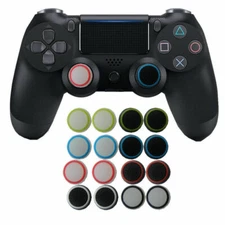 100X Rubber Silicone Thumbstick Joystick Cap Thumb Stick Cover Grips For PS4 PS3