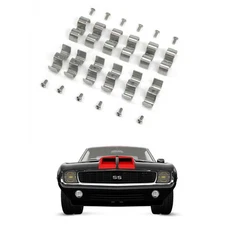 1/2" Stainless Steel Double Line Clamps for 1967 GM A-Body - Pack of 12 