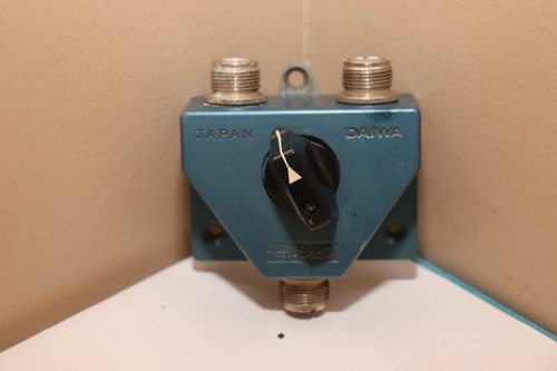 DAIWA CS-201A 2 Port Coax Switch w/ SO-239/UHF Female Connectors, Handles 1.5kW