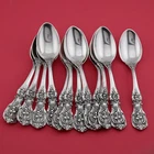 12 Sterling Reed & Barton Francis I Demitasse Spoons 1907 pat date ~no mono