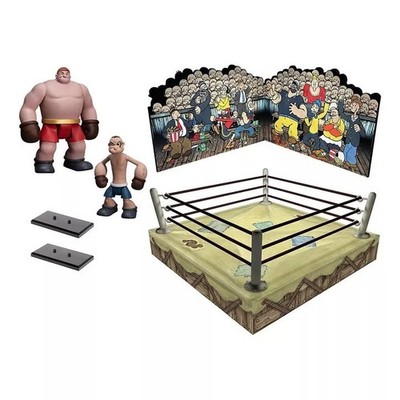 Mezco Toyz 5 Points Popeye & Oxheart Boxed Set Comics 2 Figure Ring Playset NEW