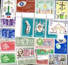 NOUVELLES HEBRIDES Collections de 25 à 100 timbres différents