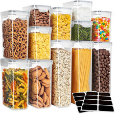 Food Storage Container Set 12 Pack Airtight Leak Proof BPA Free Stackable Pantry
