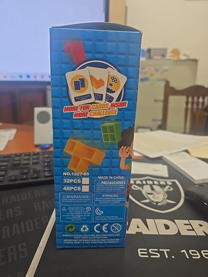 Tetra Tower Balance Game Swing Stacking Building Blocks for Family Games Parties - Image 3 of 4