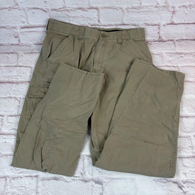Wrangler ATG Cargo Pants Mens 32x30 Beige Stretch Hiking Outdoor Utility