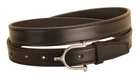 Tory Leather Mens 1" Spur Buckle Leather Belt Black/ Nickel Buckle  Size 24 - 42