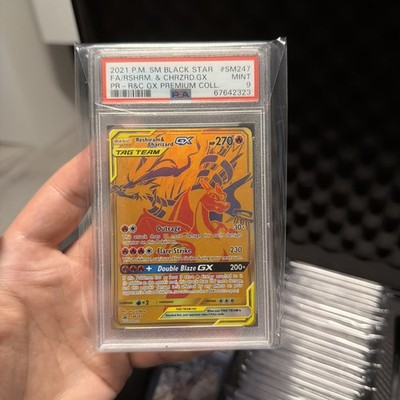 Reshiram & Charizard GX SM247 PSA9 Black Star 2021 Promo Pokemon TCG English PSA