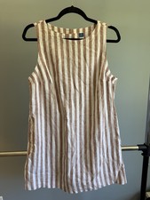 Old Navy Women’s Striped Linen Dress M Petite