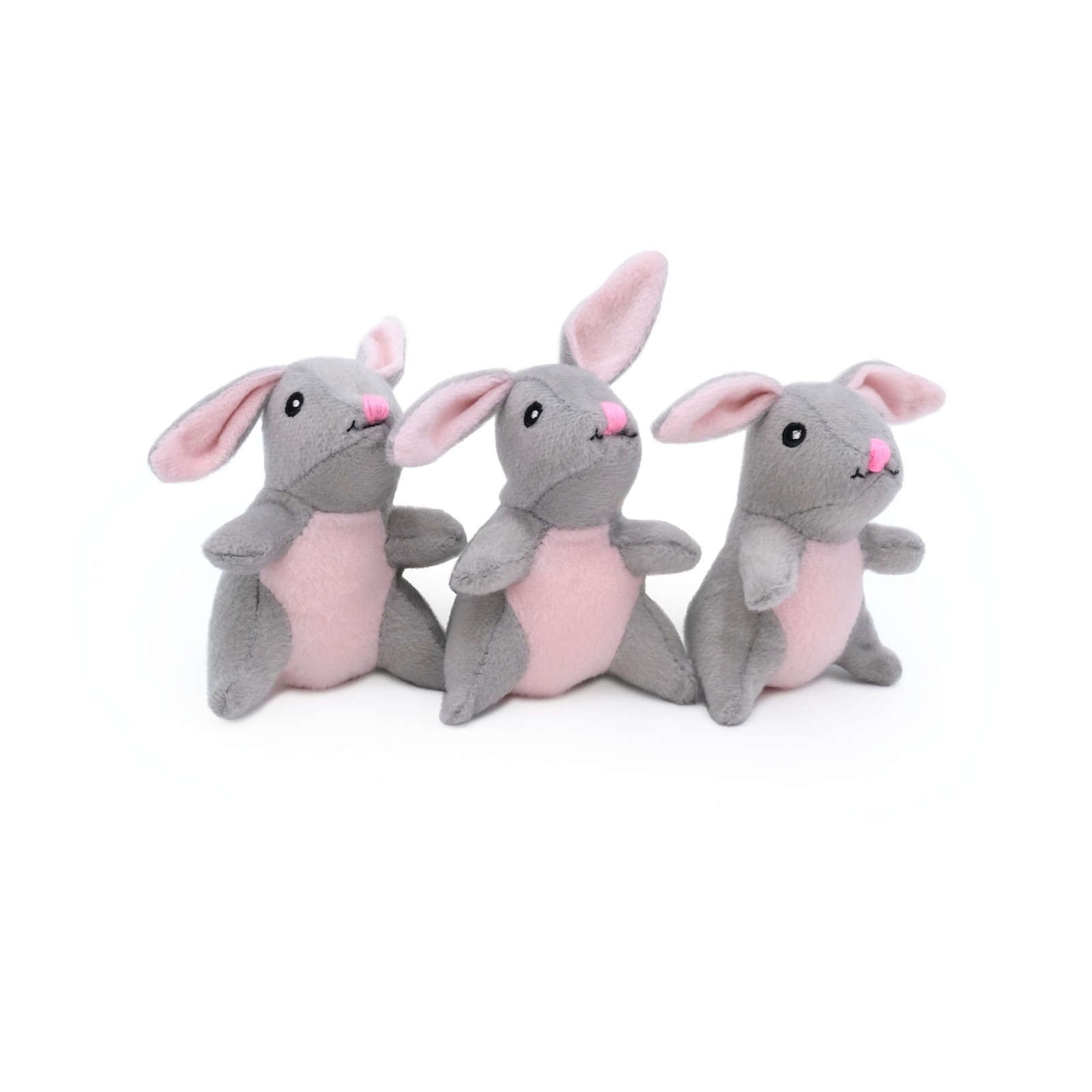 ZIPPYPAWS Zippy Miniz 3-Pack Bunnies