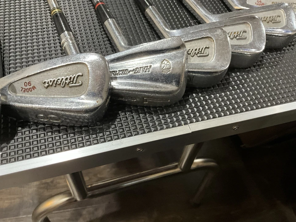 Juego de palos de golf vintage Titleist modelo 90 hierros 2,3,4,5,6,8,9,PW diestro Foto 3 de 4