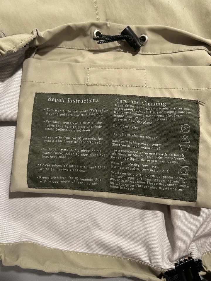 Orvis Waders bronceado talla grande Foto 3 de 4