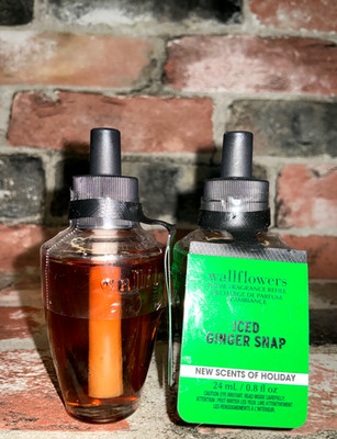2 Bath & Body Works Iced Ginger Snap Fragrance Home Refill Bulb Cookie Dough ...