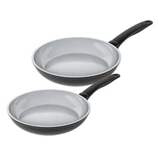 Easy Ceramic 9.45" & 11 " Fry Pan Set (2 Pc)