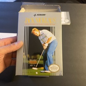 1992 Konami Nintendo NES Jack Nicklaus Golf Video Game Cartridge Boxed Complete
