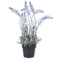 KüNstliche Lavendel Pflanze Im Topf Weiß 40 Cm Zimmerpflanze Dekoration Pflanze
