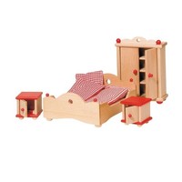 Goki PuppenmöBel Schlafzimmer 1Er Set, Spielzeug, Holzspielzeug, Neu