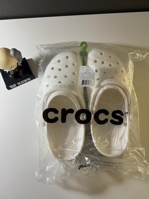 Crocs Unisex-Adult Classic Clogs White (11 Men)