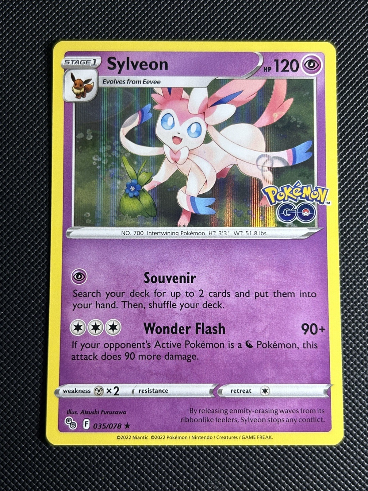Pokemon TCG Sylveon 35/78 Pokémon GO Holo NM