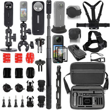 Accessories Kit for Insta360 X4 Air,Included Carrying Case with Belt,2 Pcs Metal