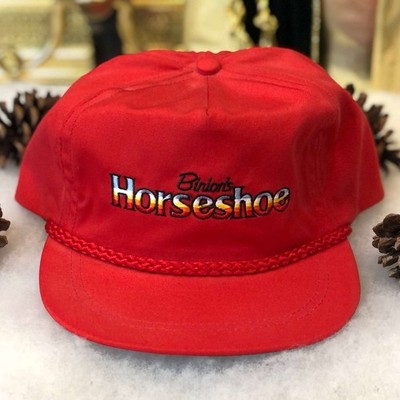 Vintage 90s Binion's Horseshoe Casino Las Vegas Nevada Poker Gambling Hat NWOT