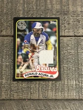 2024 Topps Series 1 - 1989 Topps Baseball Relics Ronald Acuña Jr. #89BR-RAJ