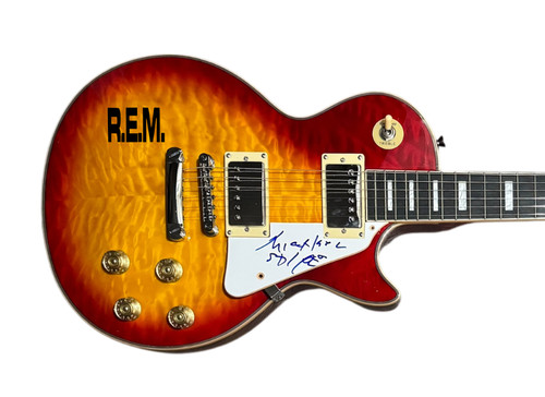 Michael Stipe R.E.M. Signed Autograph Electric Guitar REM Band PSA/DNA COA