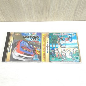 Japanese SEGA SATURN Console with 2 controllers, 5 Games tested working