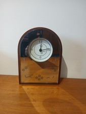 Marks and Spencer mantle clock wood and mirror