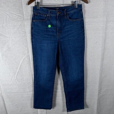J.Crew Essential Straight Leg Jeans Womens 27 Blue Re-Imagined Stretch Denim