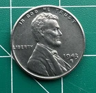 1943-S/S and 4 error Steel Lincoln Wheat Penny Cent - AU