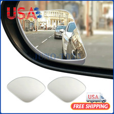 2X Car Blind Spot Wide Angle Auxiliary Adjust Fan Shape Convex Rear View Mirror