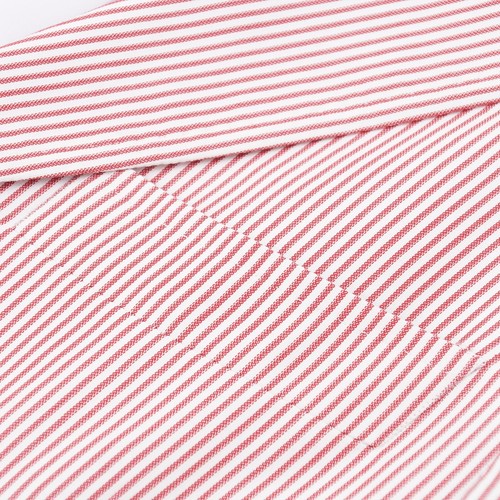Isaia Slim-Fit 'Capri' Red-White Stripe Cotton-Silk Sport Coat 38R (Eu 48) NWT - Picture 5 of 9