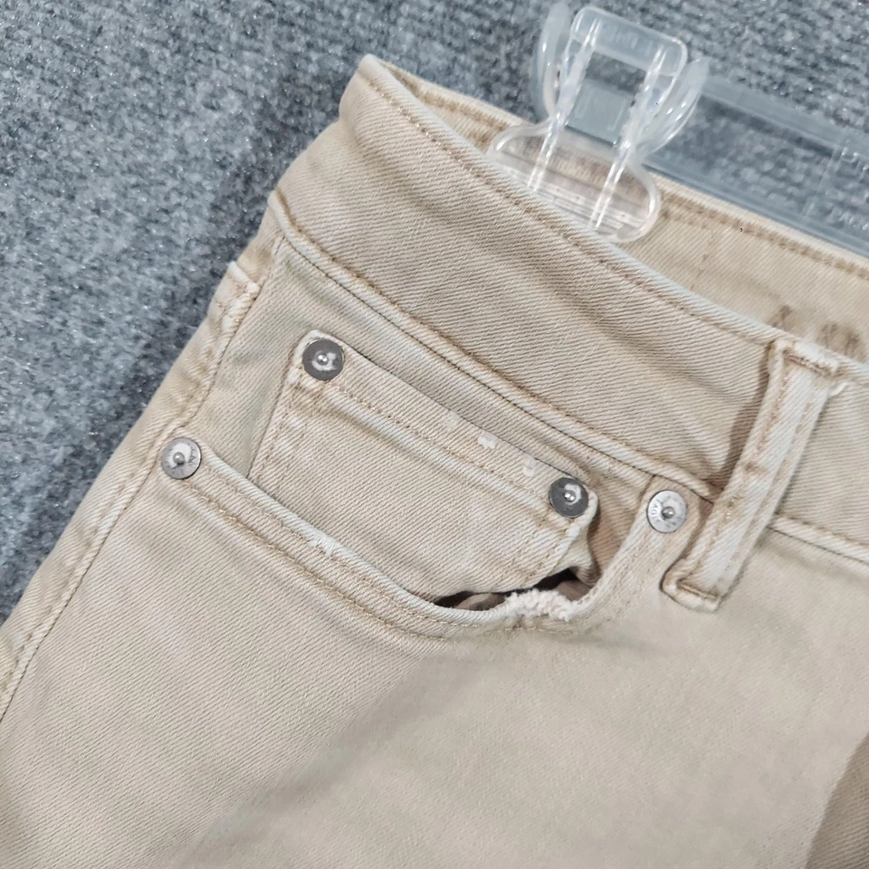 American Eagle Jeans Fits Mens 29x30 Khaki Beige Athletic Skinny AirFlex Stretch - Image 3 of 4