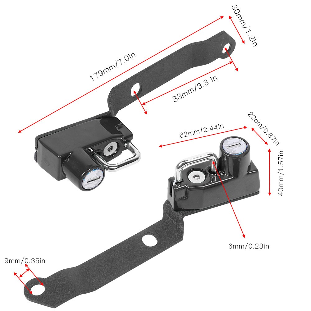Aluminium Alloy Anti Theft Security Helmet Lock Fits For MT25 MT03 YZF