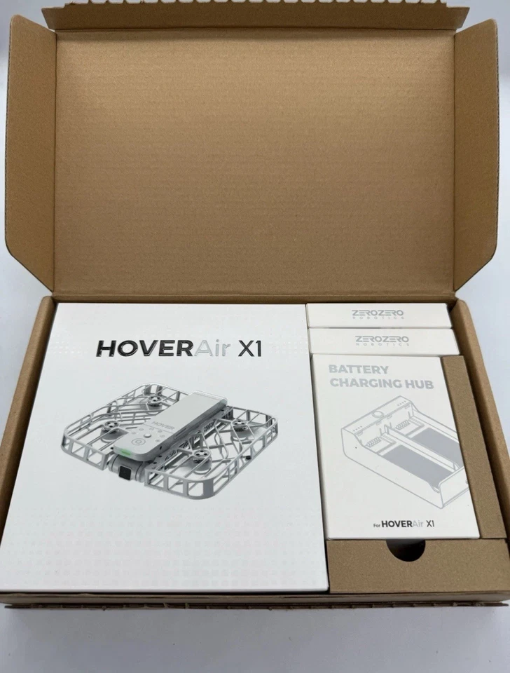 HOVERAIR X1 Self-Flying Camera Drone with 2 Batteries and Charging Hub (White) - Image 2 of 4