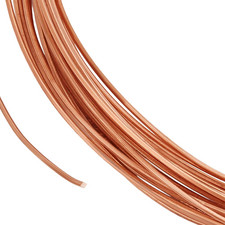 19.7Ft Square Copper Wire, 21 Gauge Pure Copper Wire, Craft Wire for Jewelry Mak