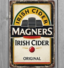 Magners Irish Cider Original 8 x 12 Vintage Novelty Metal Sign Made In USA