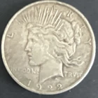 Peace Dollar 1922 $1 Silver Coin US Denver mint Circulated Uncertified