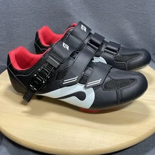 Peloton Cycling Bike Spin Shoes and Pedals EU41 Black Red Look Delta 3-Bolt Road