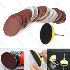 62pc 50mm Sanding Sander Backing Pad for Dremel Rotary Drill Bit Sandpaper Disc