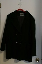 Spencer Douglas Coat Women’s Size 16 Medium Wool Below Hip Winter Coat Buttons